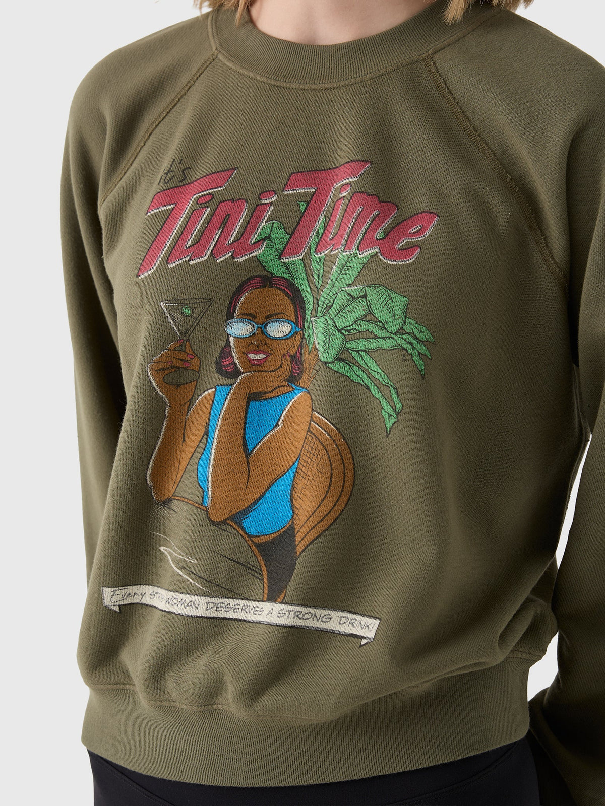 Re/Done Women's Tini Time Classic Crewneck