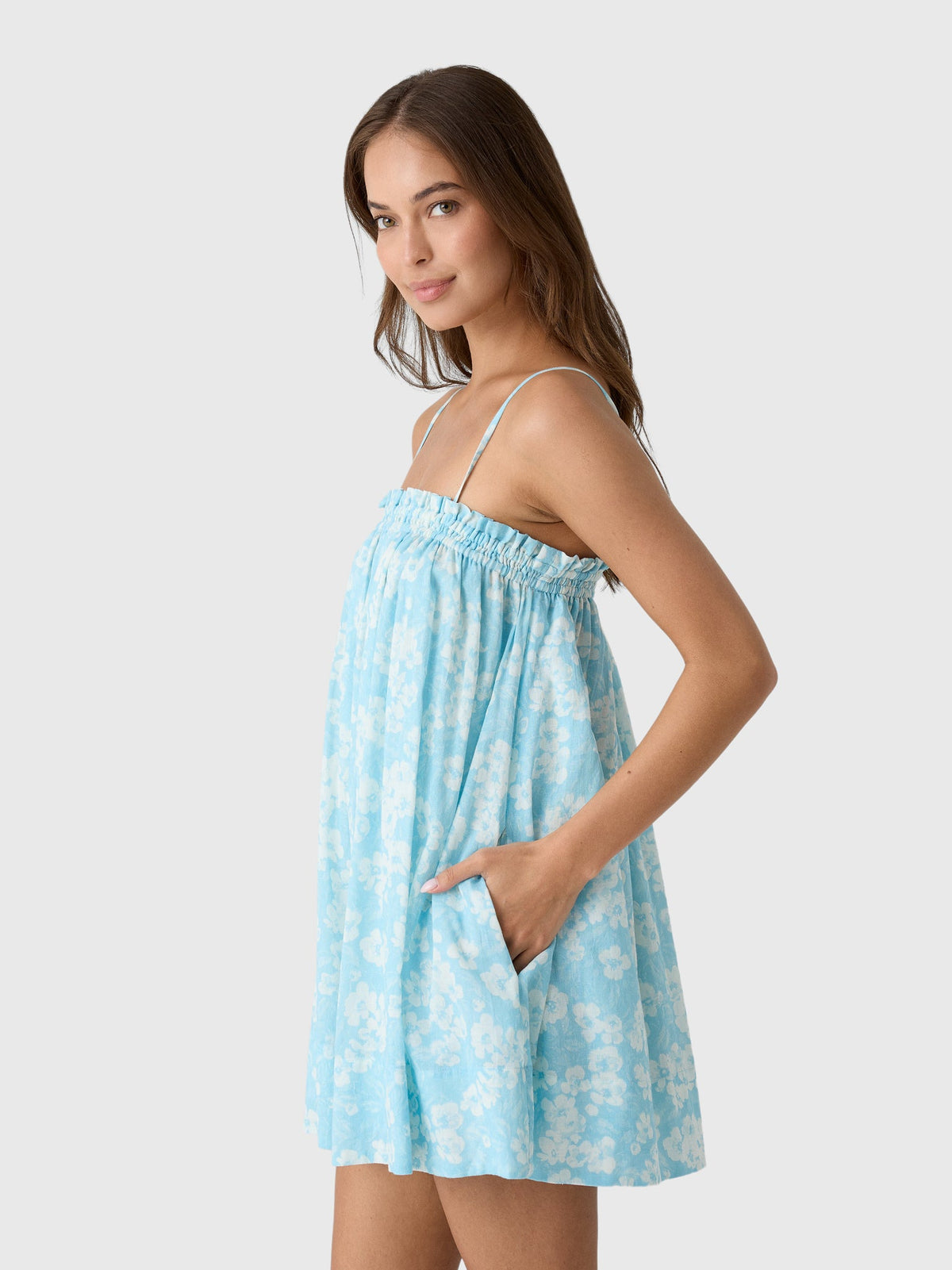 Peony Women's Ruched Mini Dress