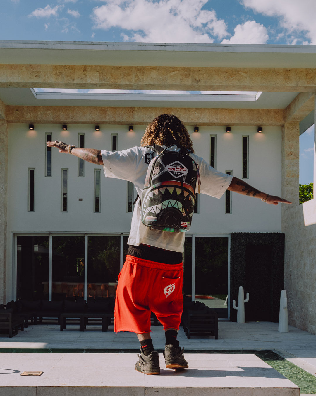 JON Z BURNED DISC BACKPACK