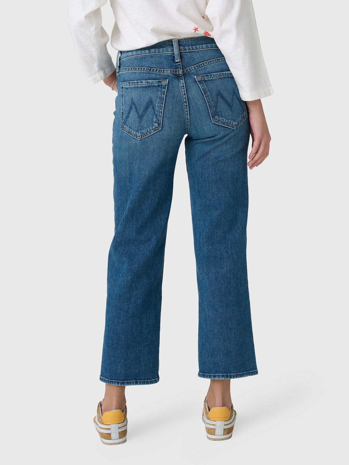 Mother Women's The Mid Rise Rambler Zip Ankle Jean
