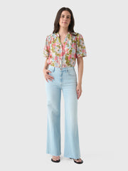 Mother Women's The Hustler Roller Skimp Fray Jean