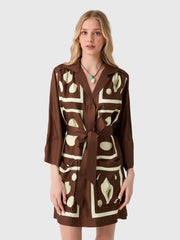 Oroton Women's Graphic Shell Tunic Dress