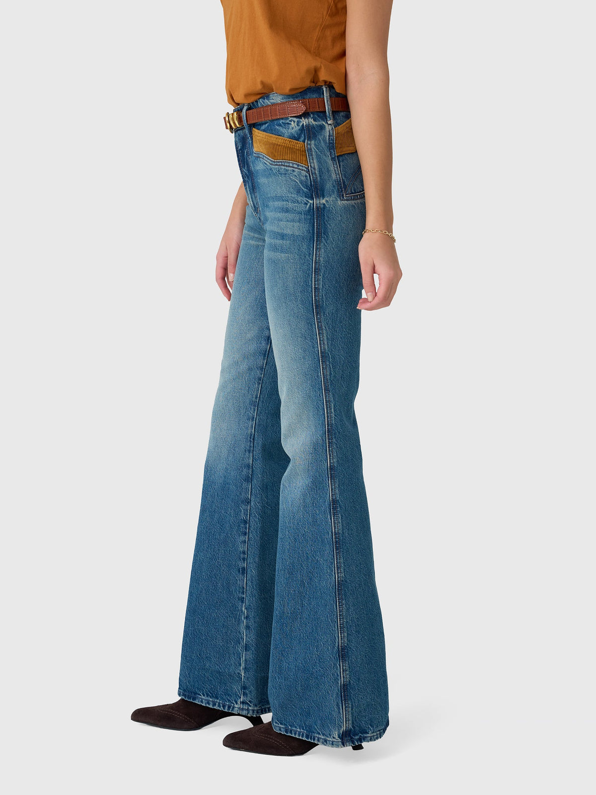 Mother Women's The Pointy Pocket Doozy Heel Jean