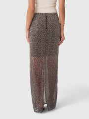 Rotate Women's Beaded Maxi Skirt