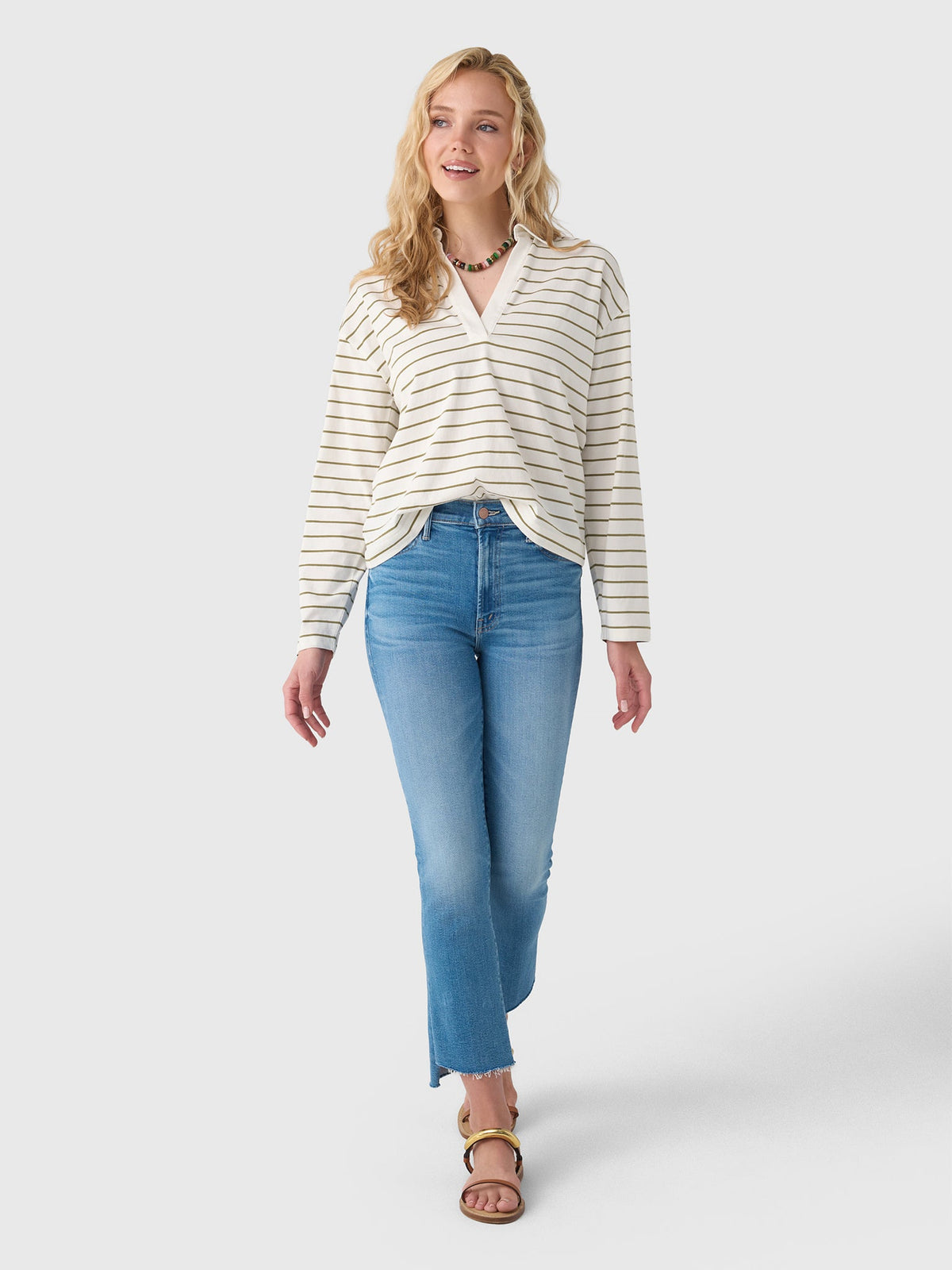 Mother Women's The Insider Crop Step Fray Jean