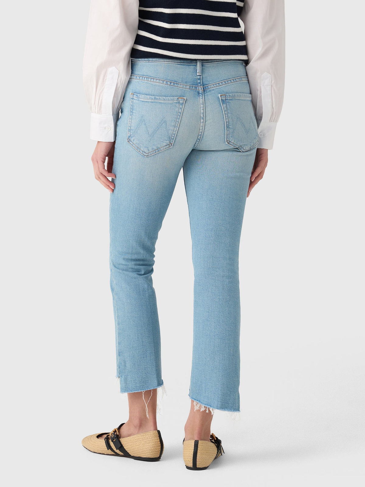 Mother Women's The Insider Crop Step Fray Jean