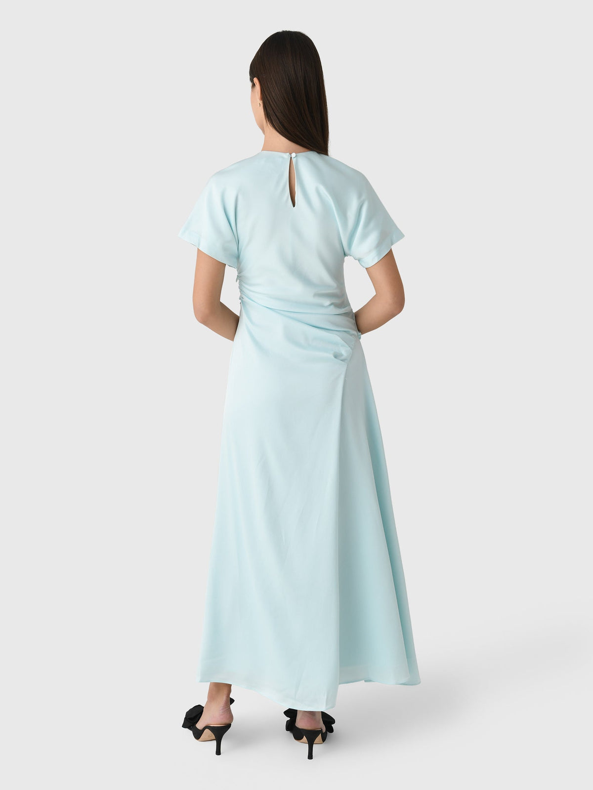 Simkhai Women's Marabella Draped Satin Midi Dress