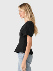 Simkhai Women's Rozen Cotton Faille Top