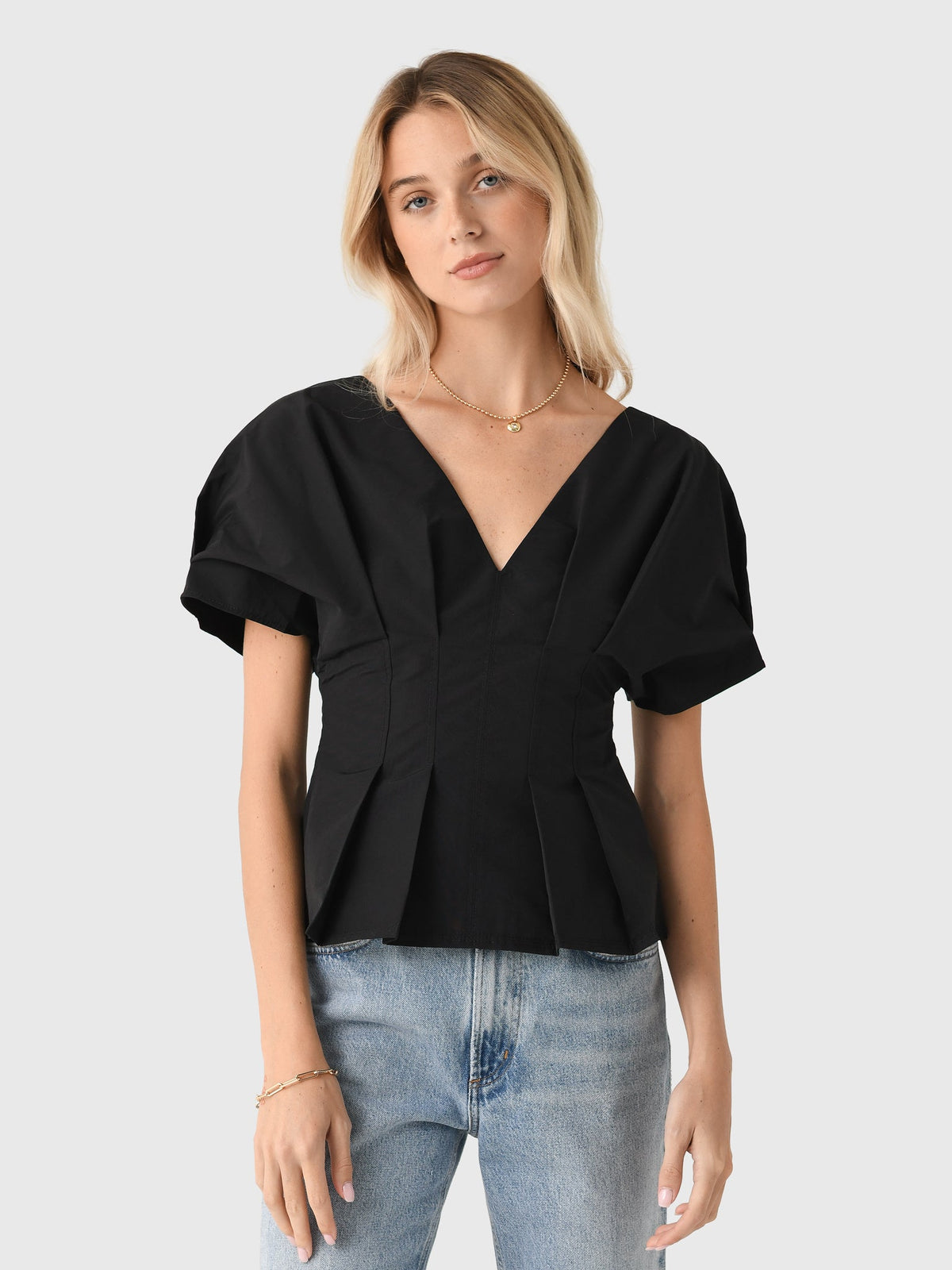Simkhai Women's Rozen Cotton Faille Top
