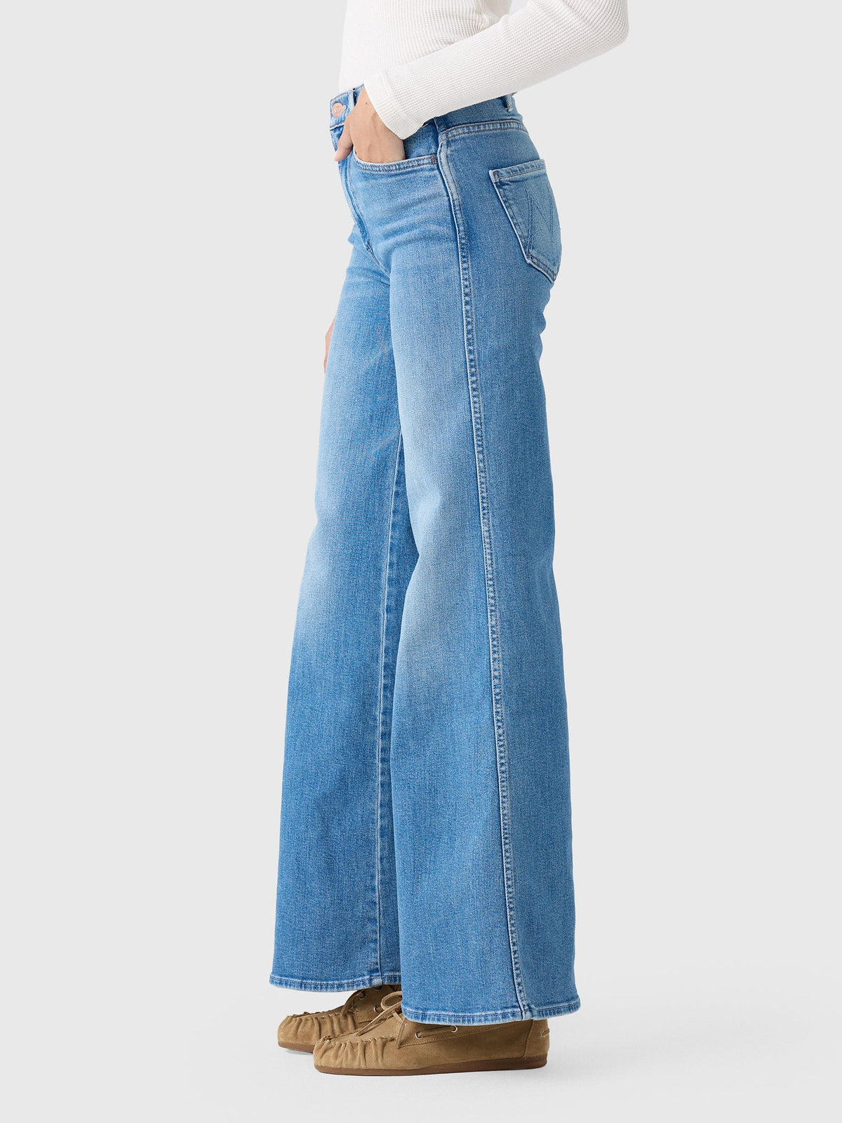 Mother Women's The Hustler Roller Double Sneak Jean
