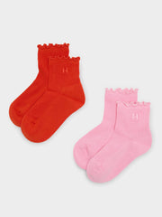 Halfdays Women's Ruffle 2-Pack Socks