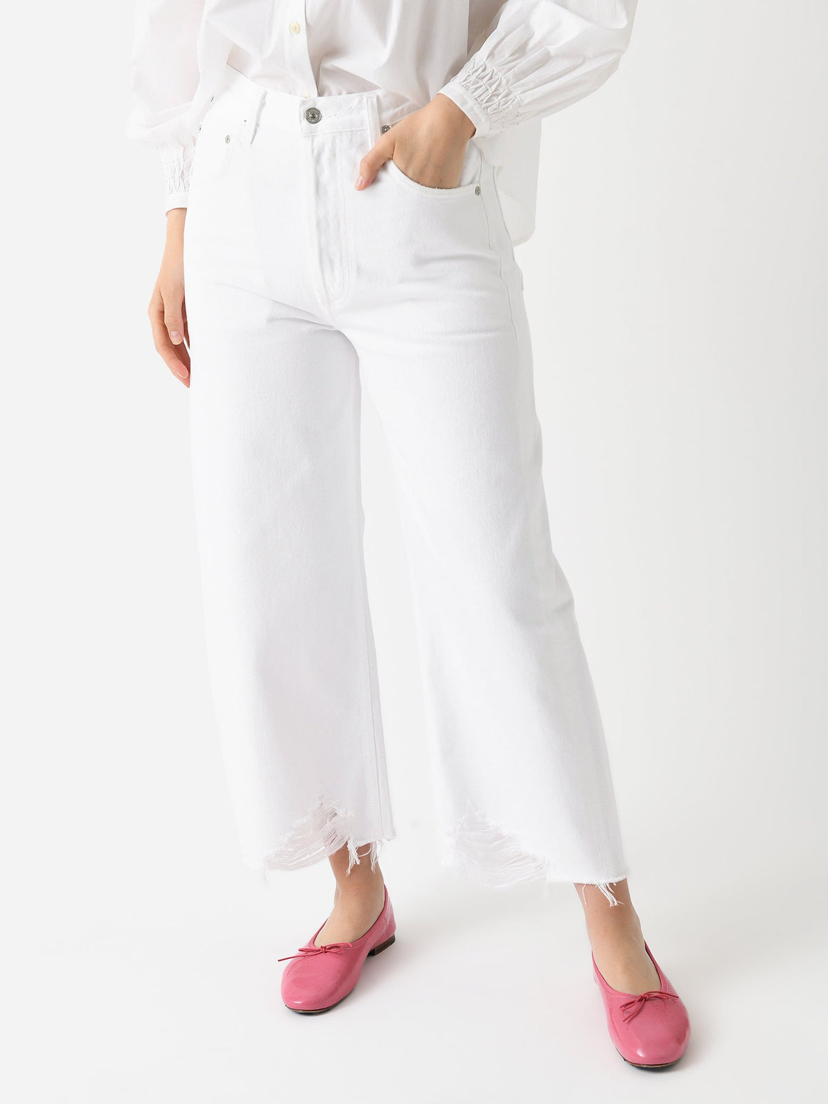 Citizens Of Humanity Women's Ayla Raw Hem Crop Jean