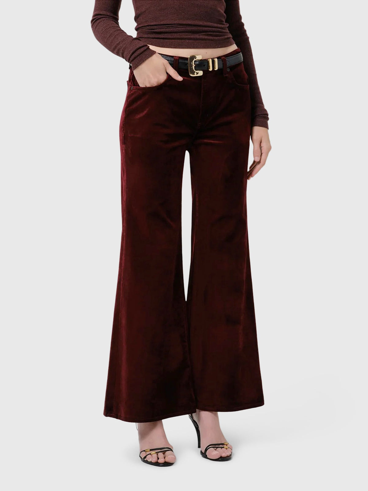 Citizens Of Humanity Women's Kimberly 70s Flare Velvet Pant