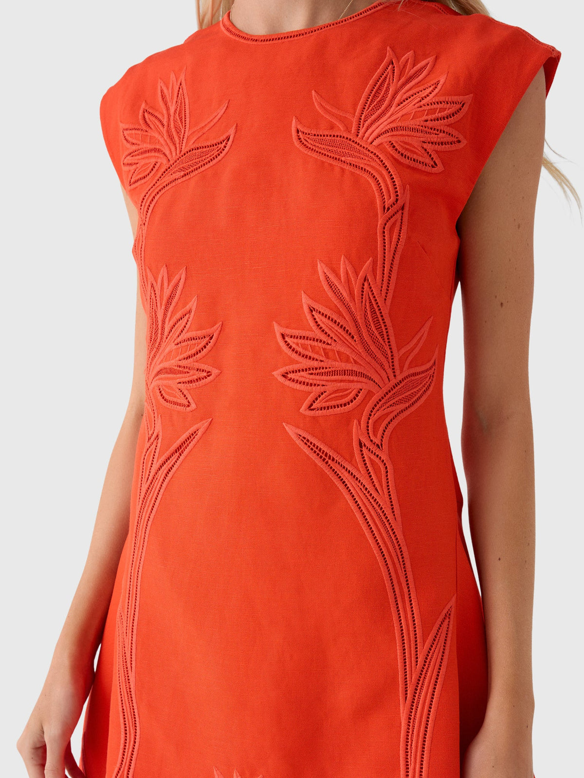 Simkhai Women's Raquel Embroidered Mini Dress