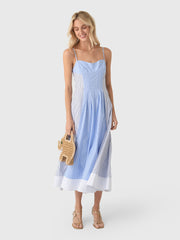 Simkhai Women's Chamberlain Cotton Midi Dress