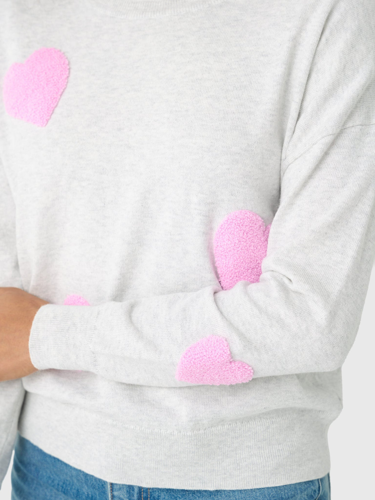Eche Women's Heart Crew Sweater