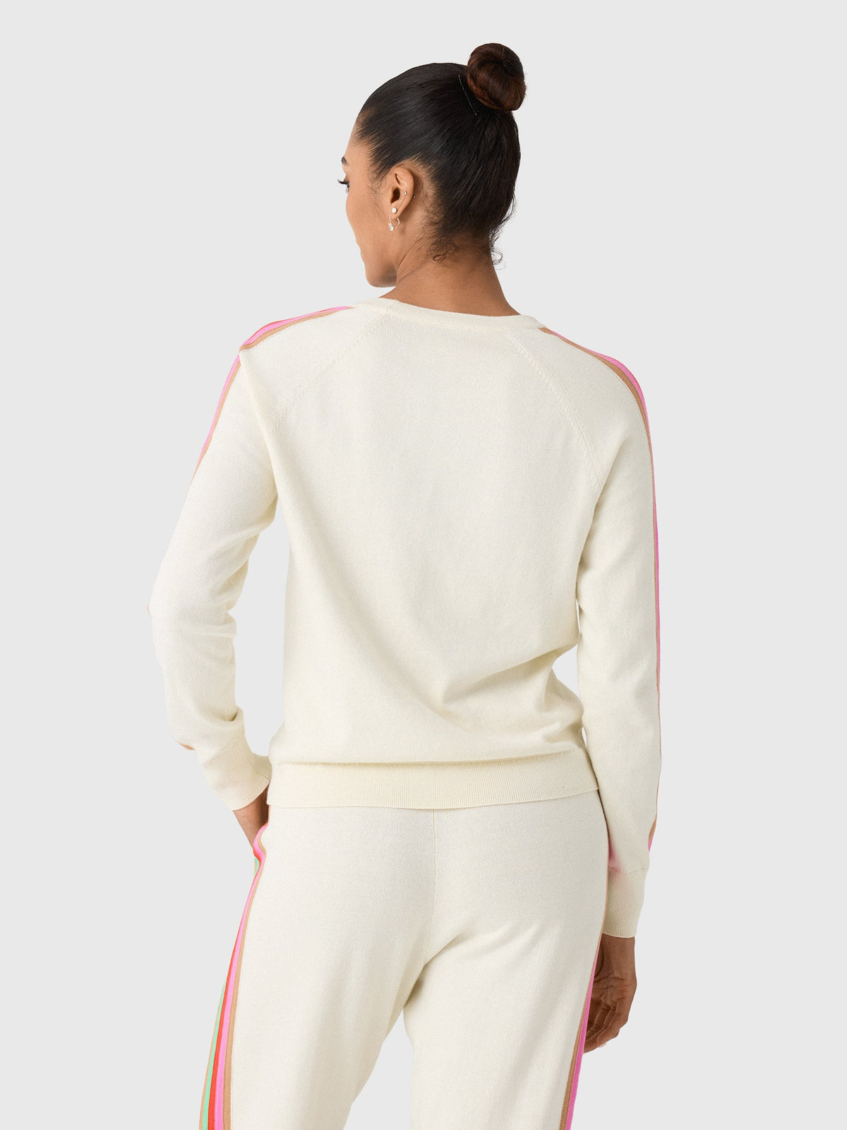 MVG Women's Stripe Sleeve Sweater