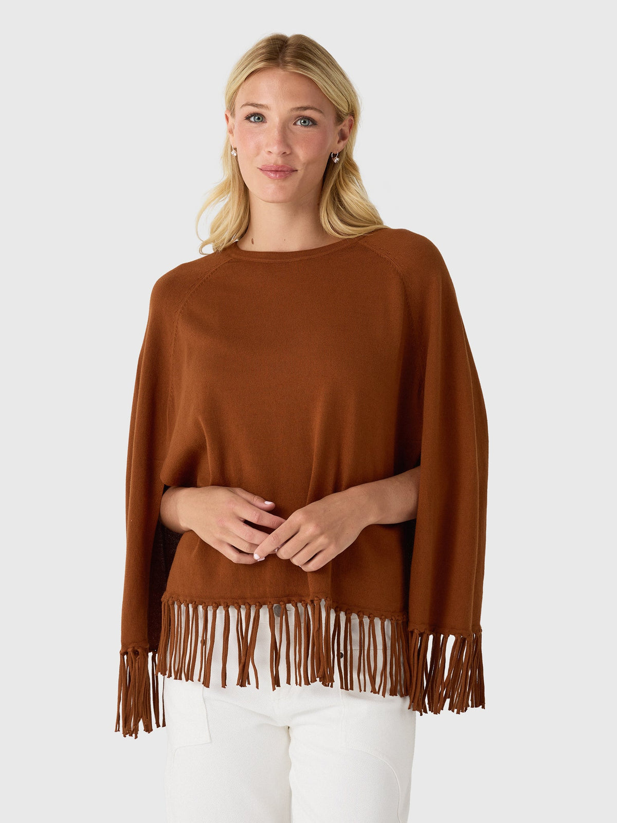 MVG Women's Fringe Poncho