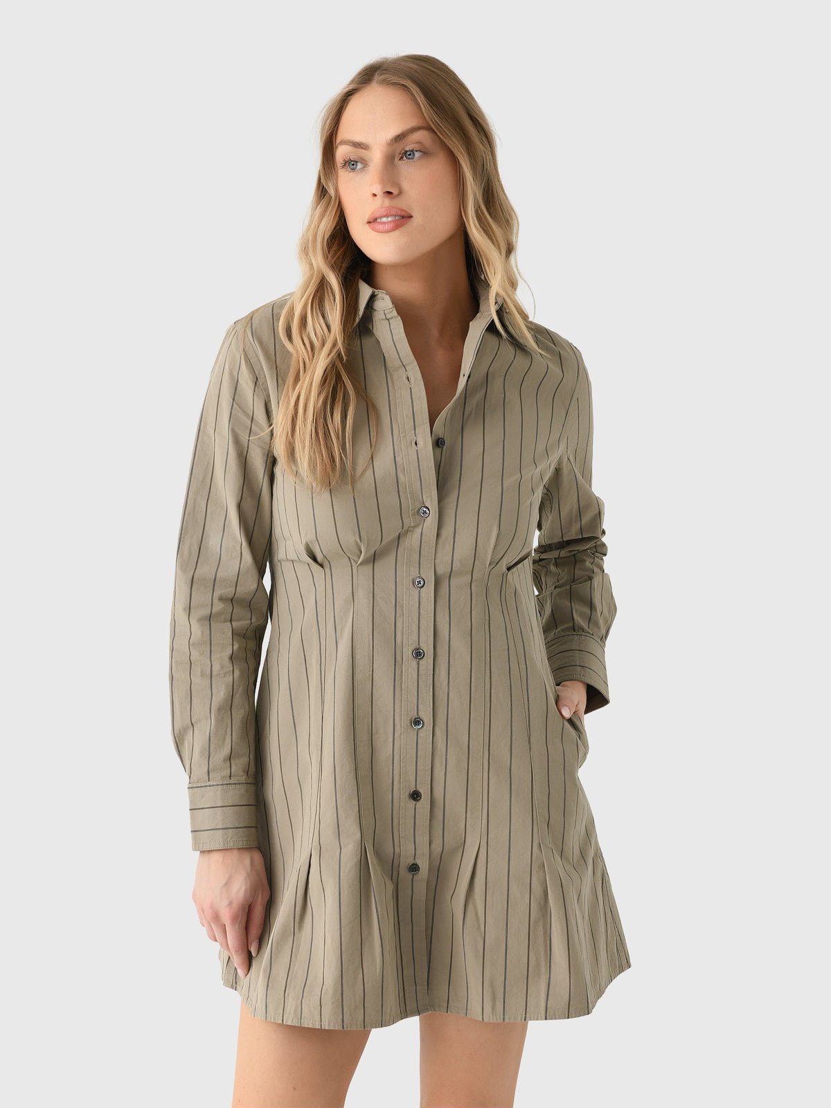 Alex Mill Women's Camille Striped Shirtdress