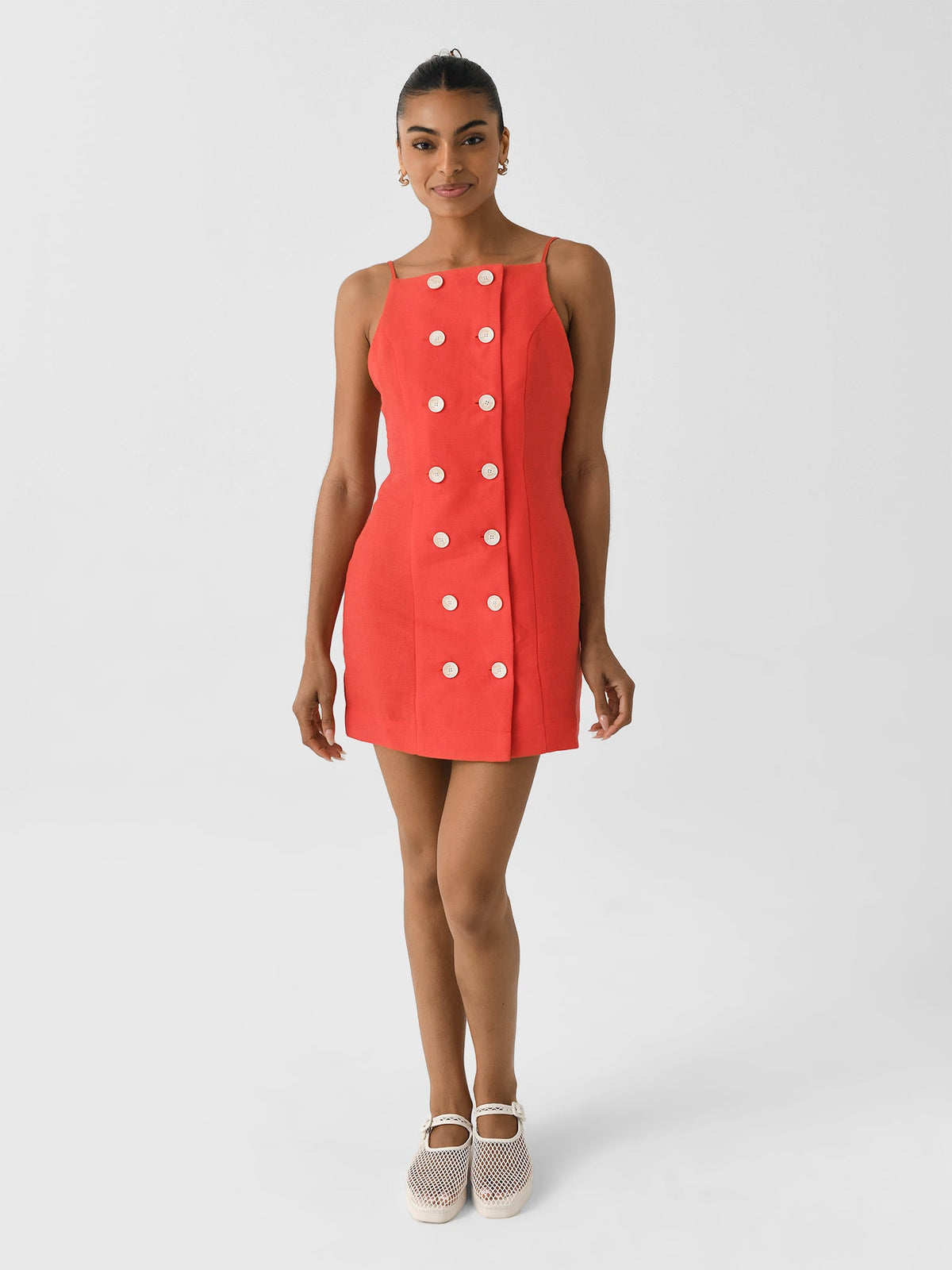 Matthew Bruch Women's Double Breasted Tank Dress