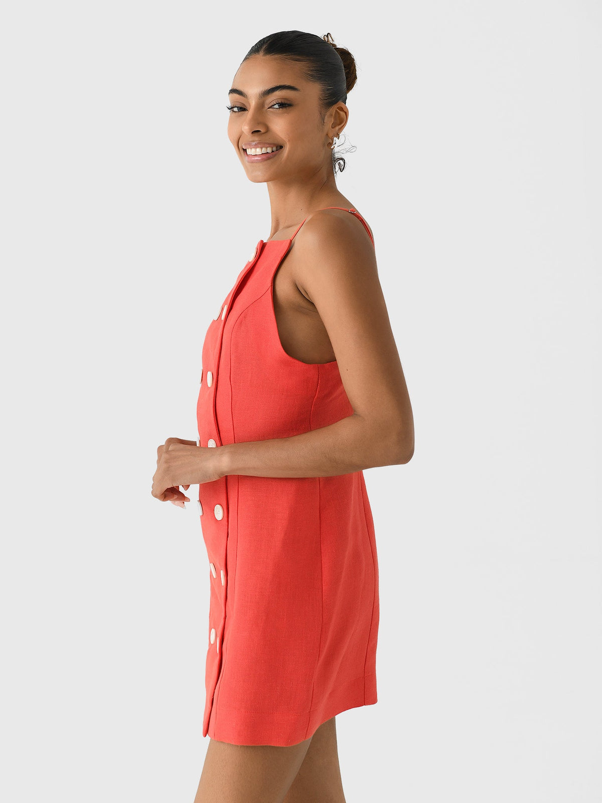 Matthew Bruch Women's Double Breasted Tank Dress
