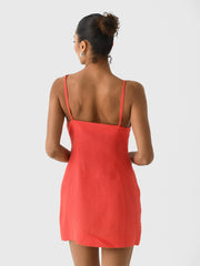 Matthew Bruch Women's Double Breasted Tank Dress