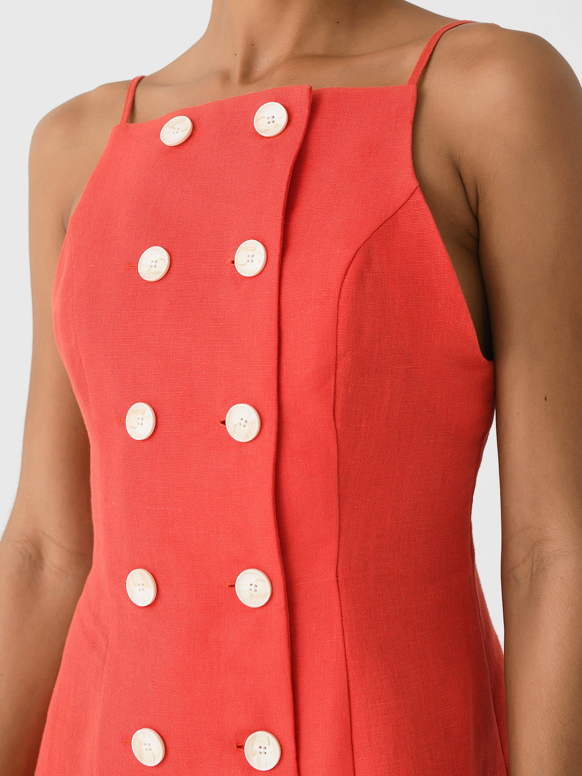 Matthew Bruch Women's Double Breasted Tank Dress
