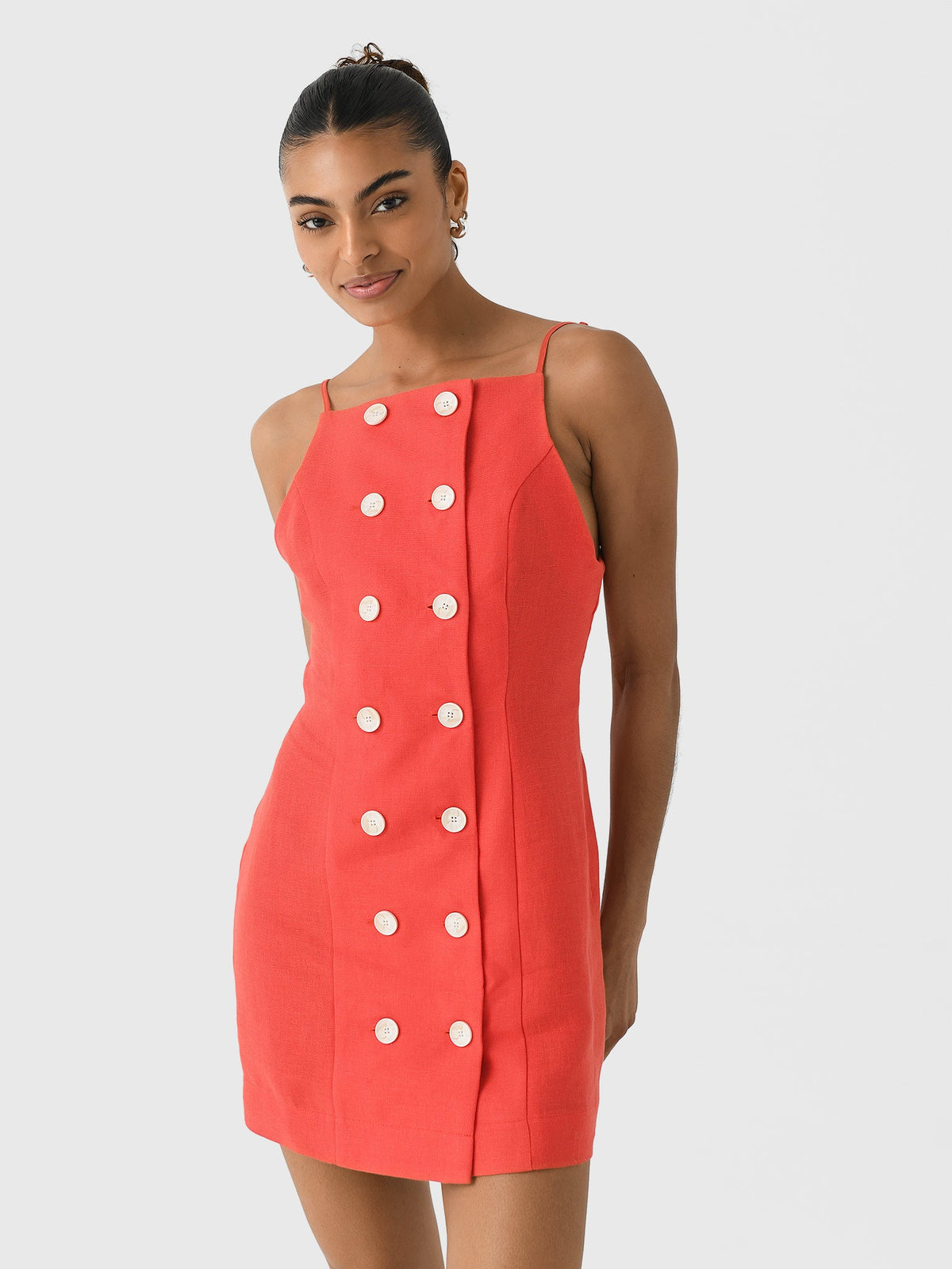 Matthew Bruch Women's Double Breasted Tank Dress