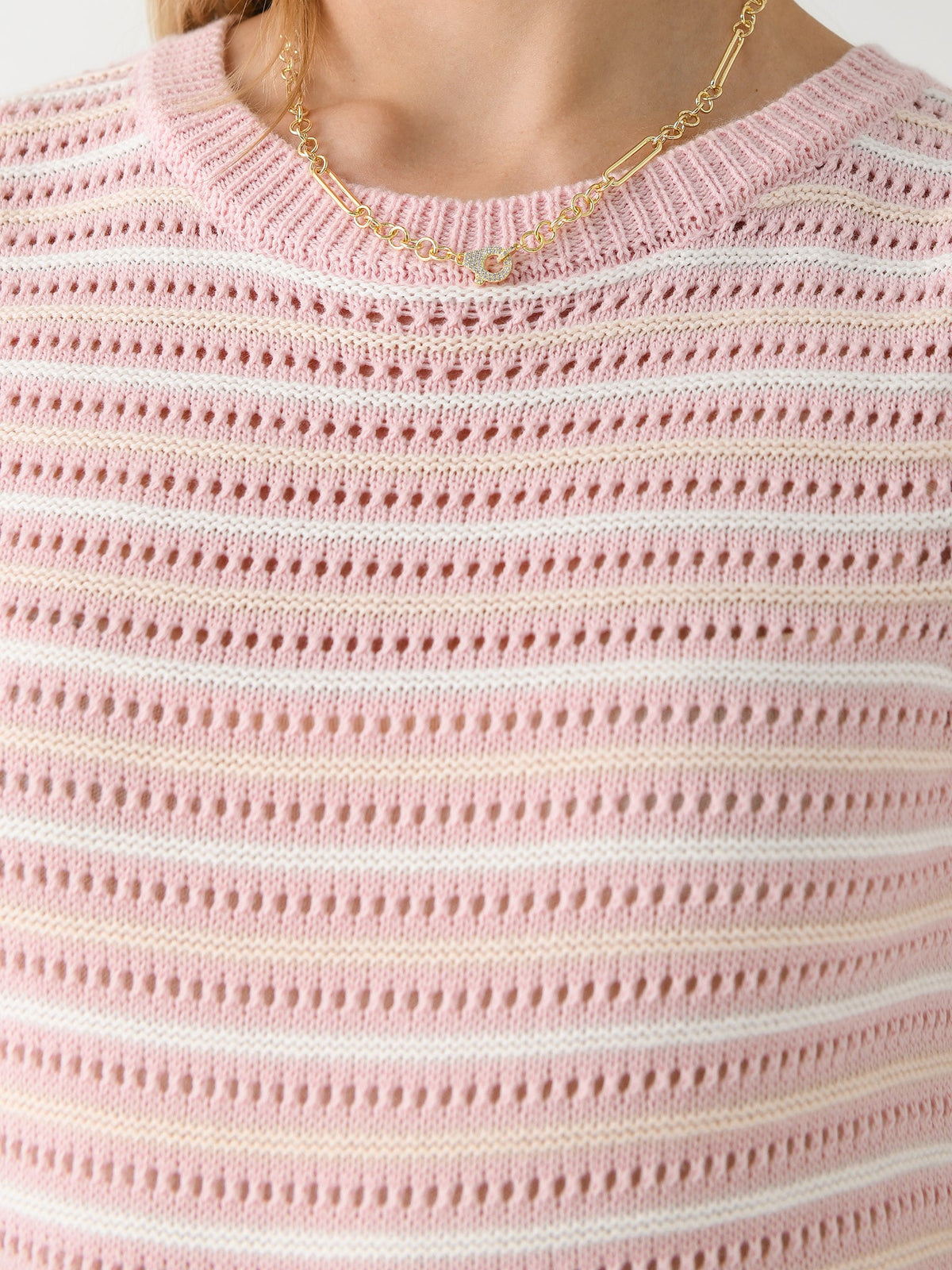 Matthew Bruch Women's Striped Mesh Tank Midi Dress