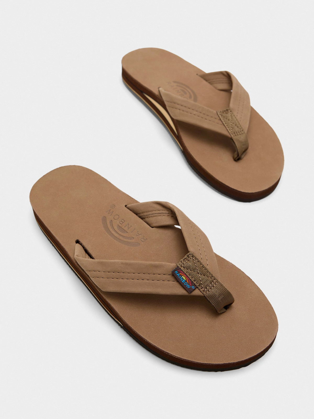 Rainbow Men's Double Layer Premier Leather Flip Flop