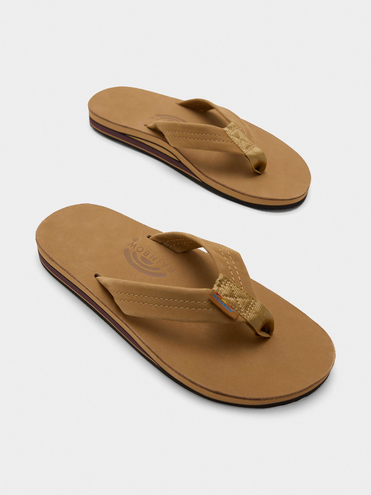 Rainbow Men's Double Layer Premier Leather Flip Flop