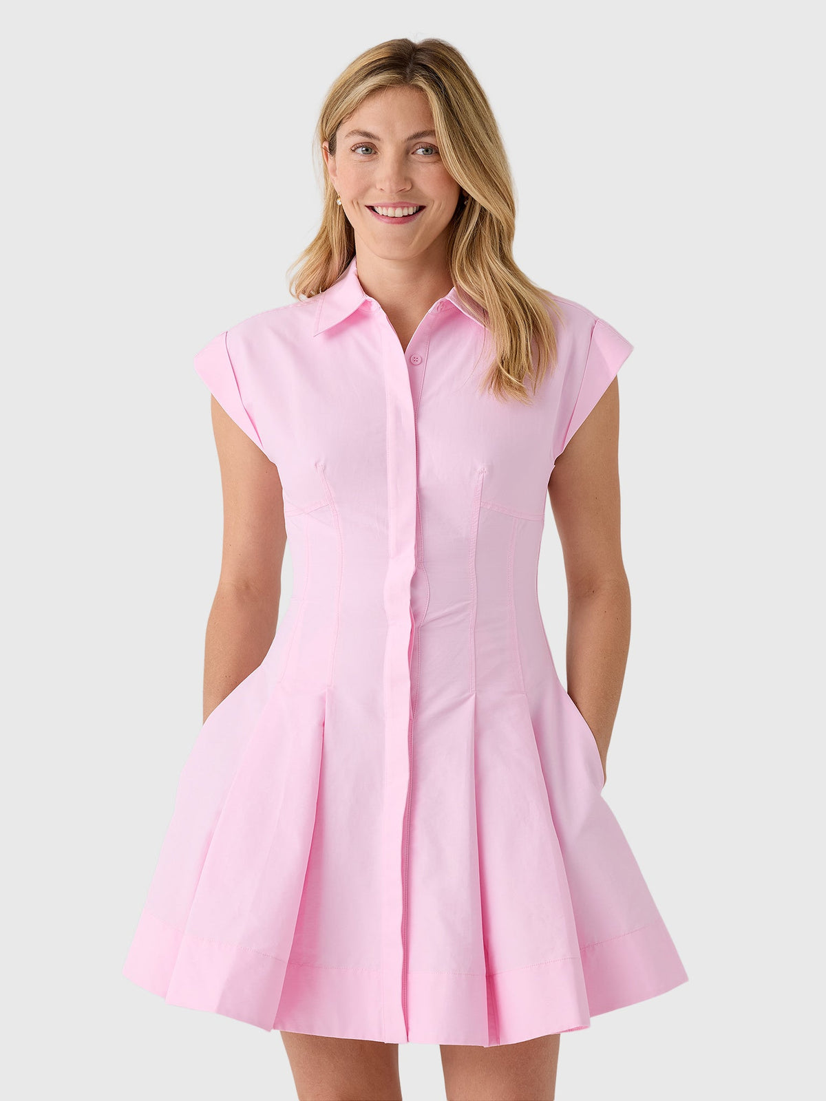 Simkhai Women's Clemmie Cotton Mini Dress
