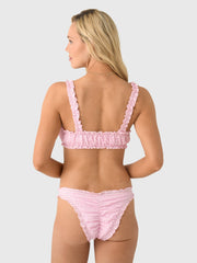 Simkhai Women's Evander Ruched Bikini Top