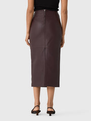 ALC Women's Marta Leather Midi Skirt