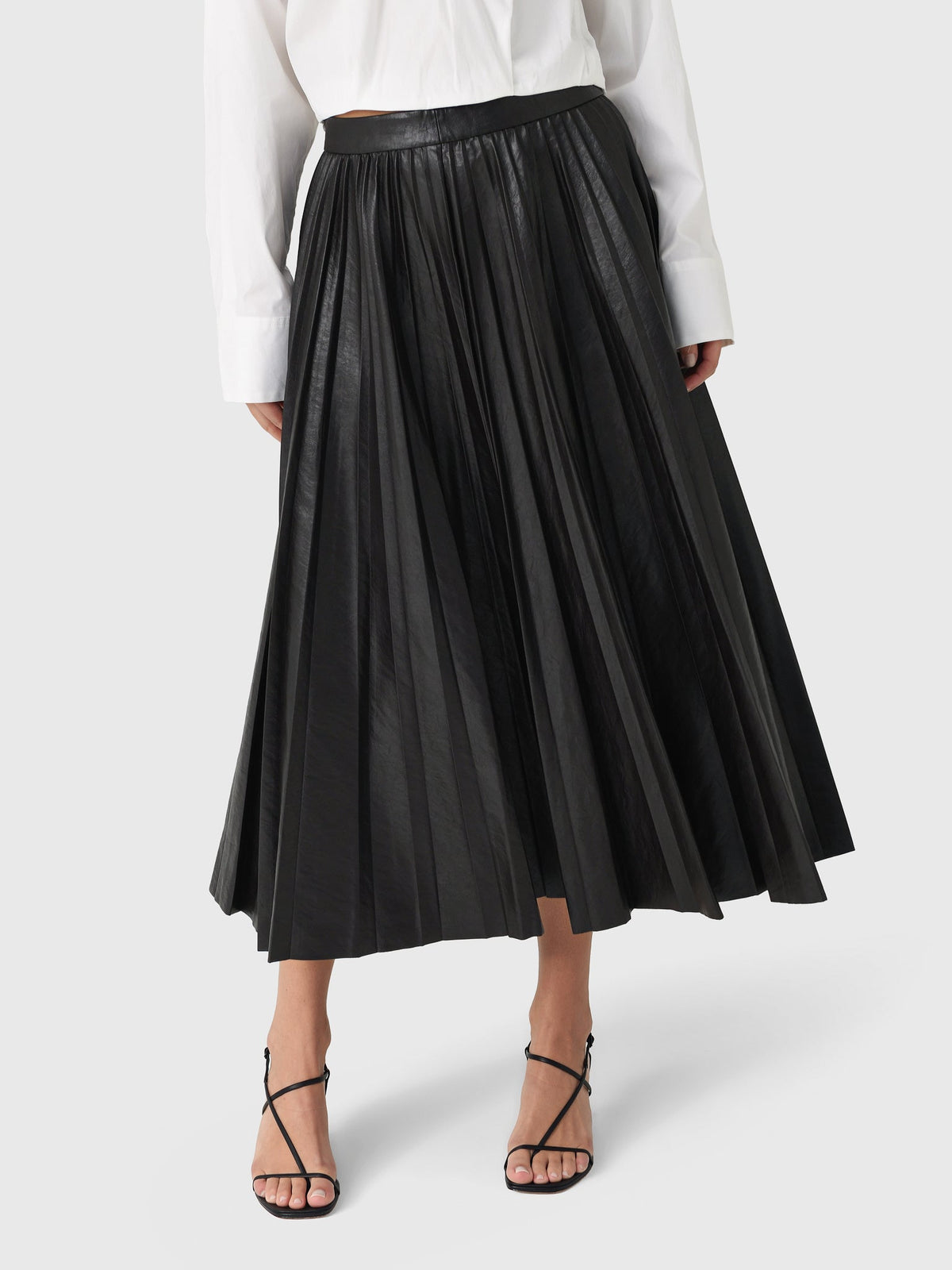 ALC Women's Etta Vegan Leather Midi Skirt