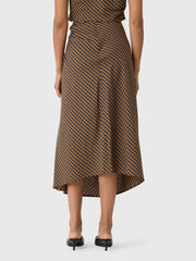 ALC Women's Jean Check Midi Skirt