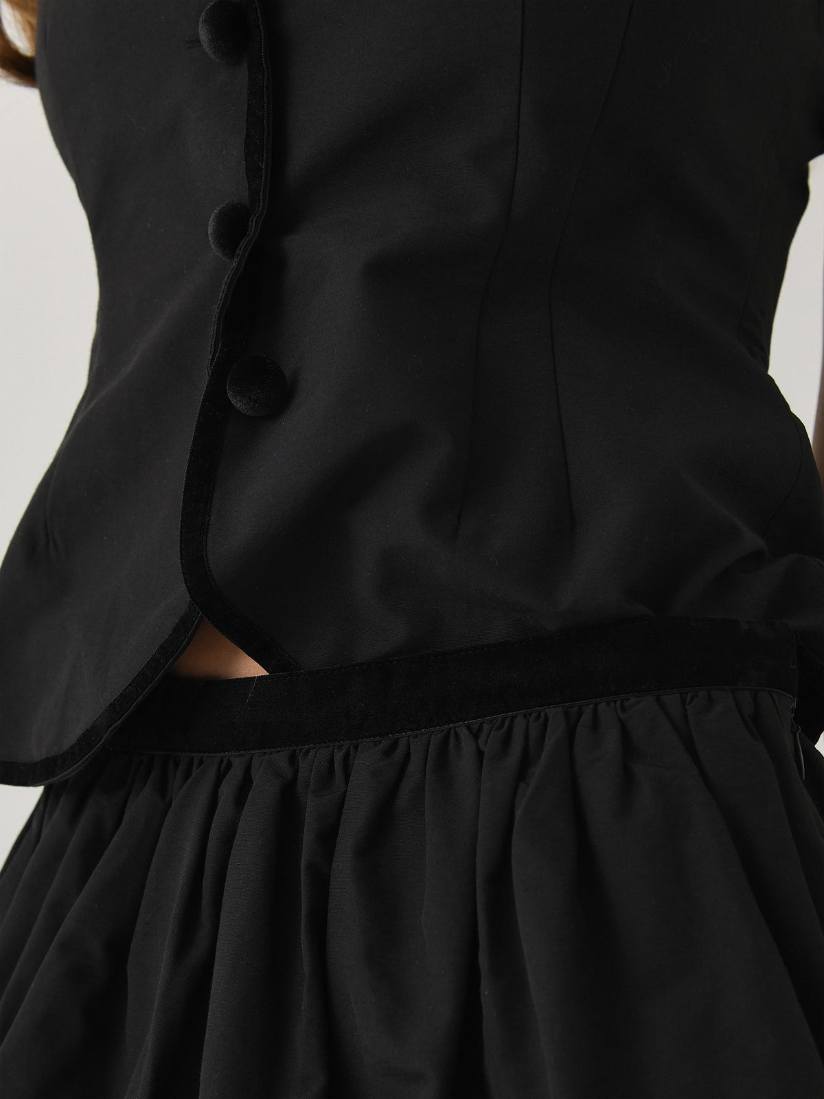 Ciao Lucia Women's Antonia Faille Mini Bubble Skirt
