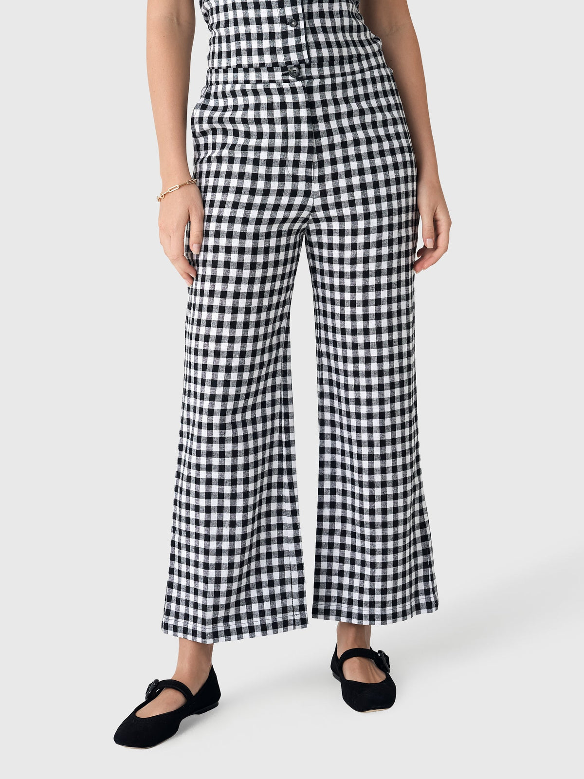Ciao Lucia Women's Orlando Gingham Pant