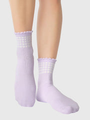 Pointe Studio Women's Sweetheart Ankle Grip Socks
