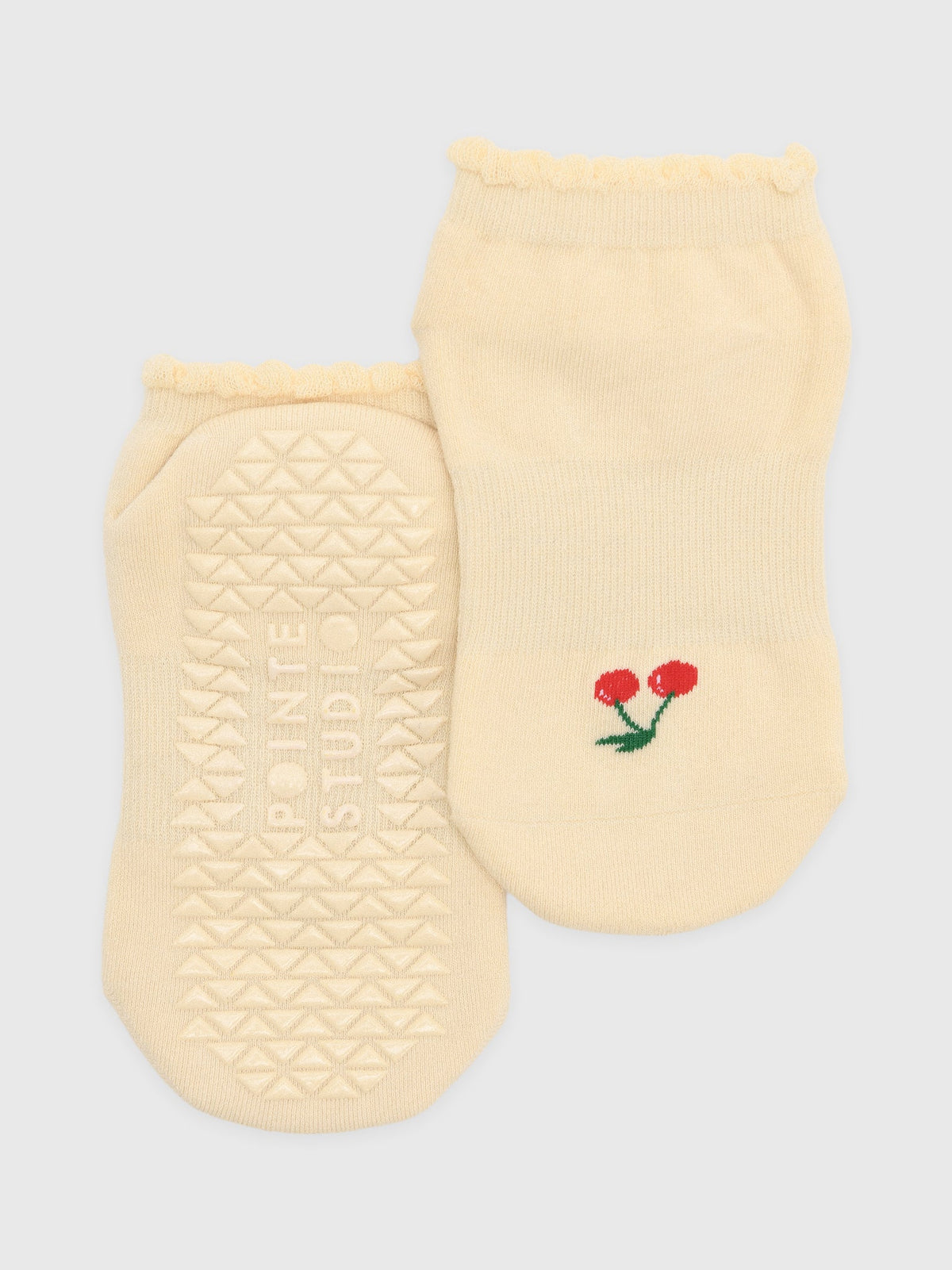 Pointe Studio Women's Cherry Full Foot Grip Socks