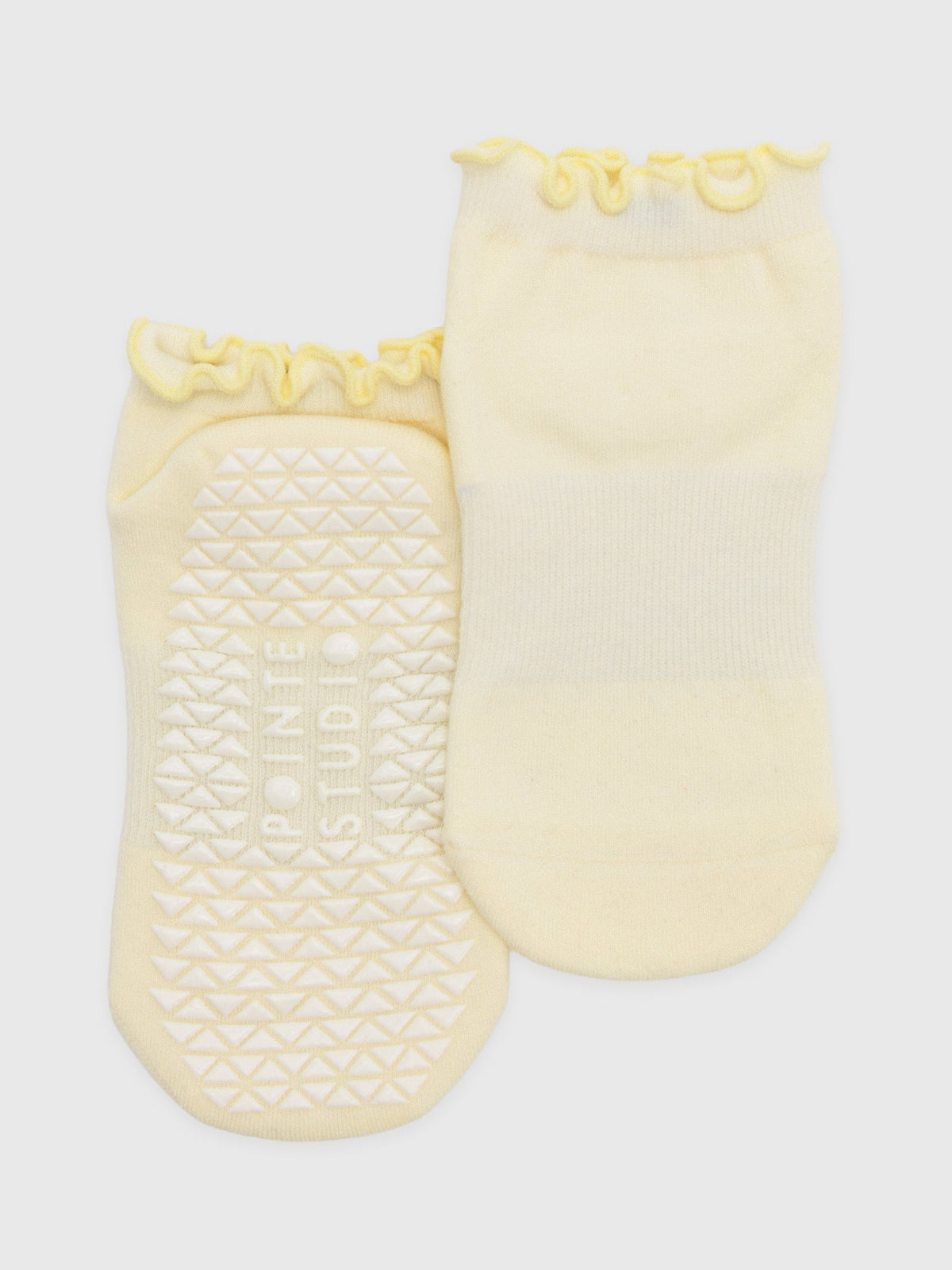 Pointe Studio Women's Ruffle Full Foot Grip Socks