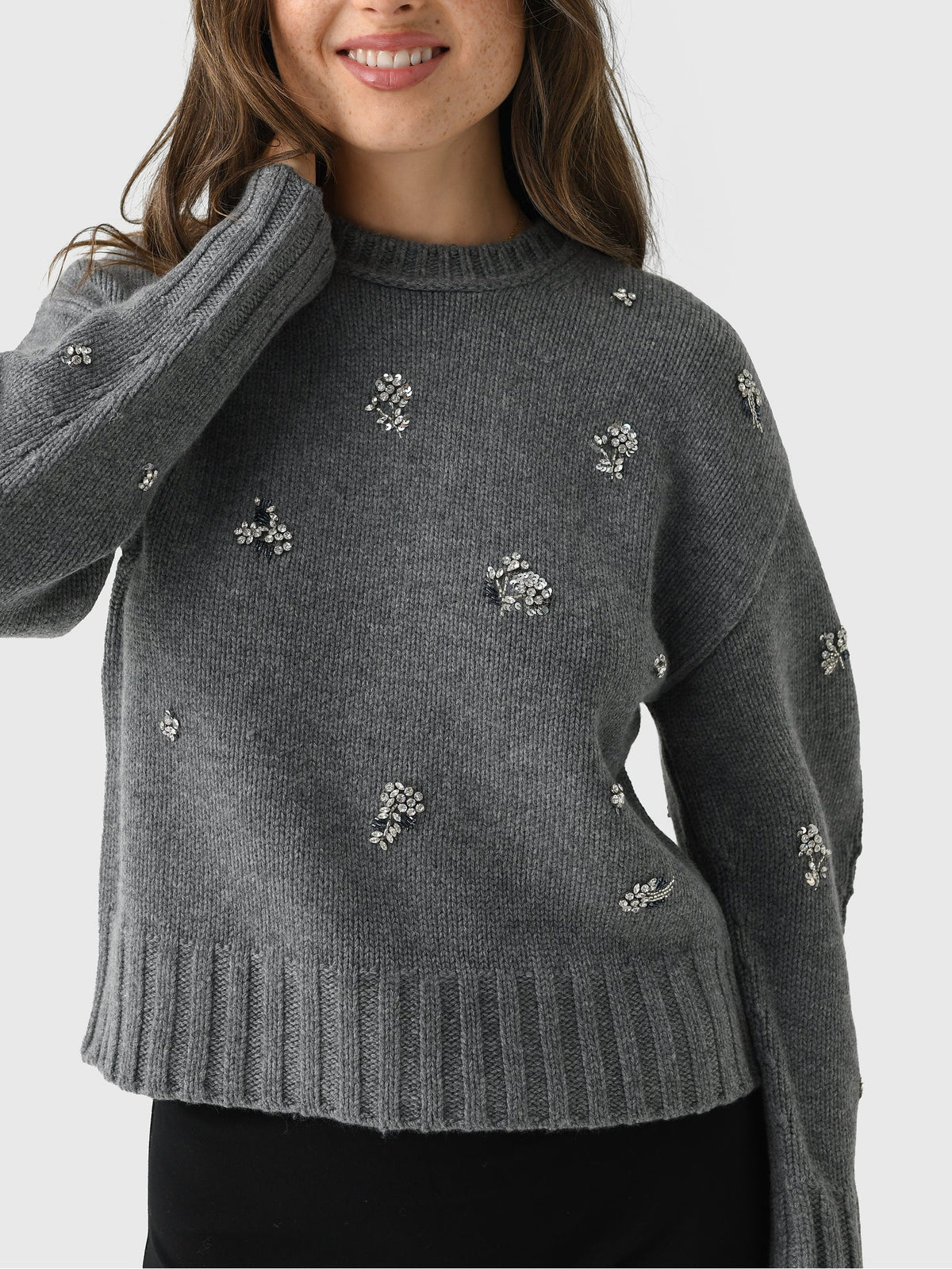 Simkhai Women's Coraline Crewneck Sweater