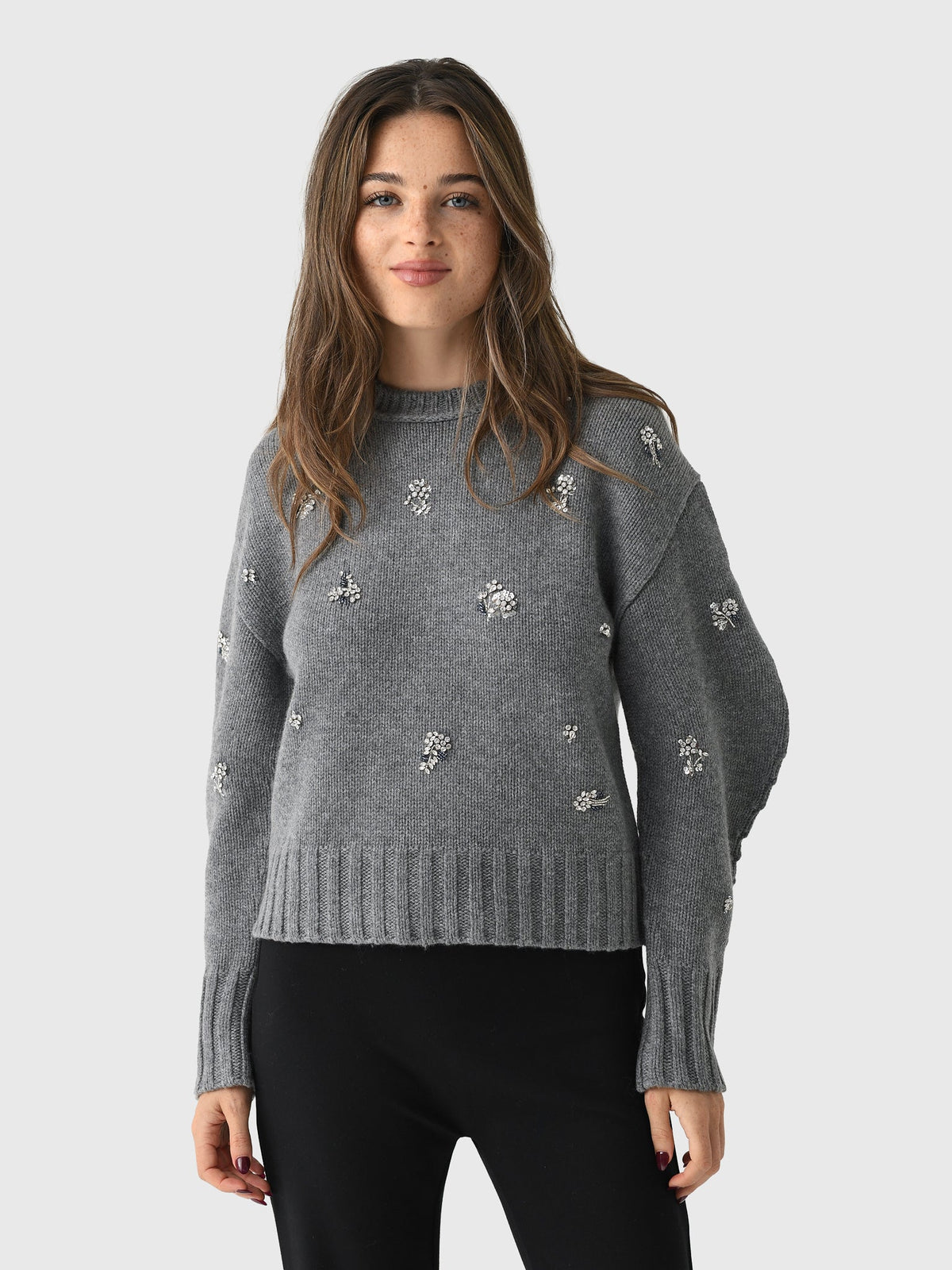 Simkhai Women's Coraline Crewneck Sweater