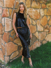 Simkhai Women's Cydia Sequin Top