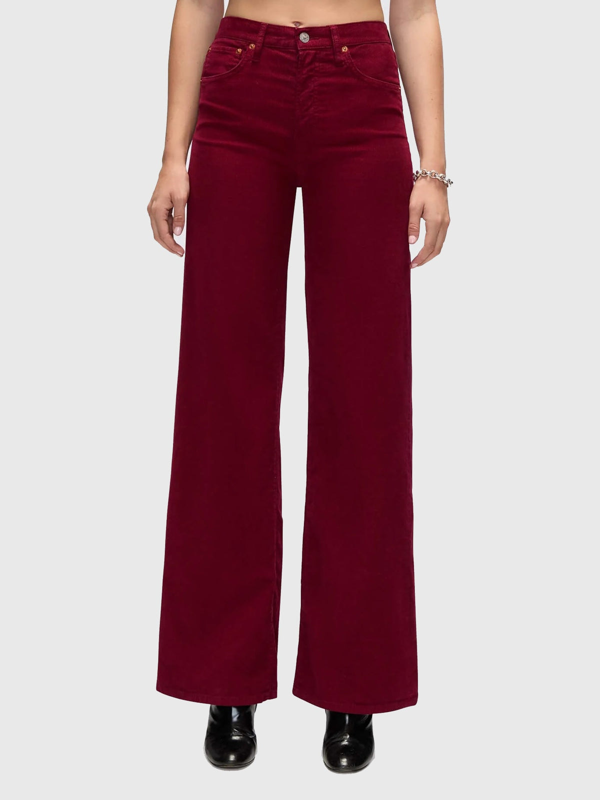 Re/Done Women's High Rise Wide Leg Jean