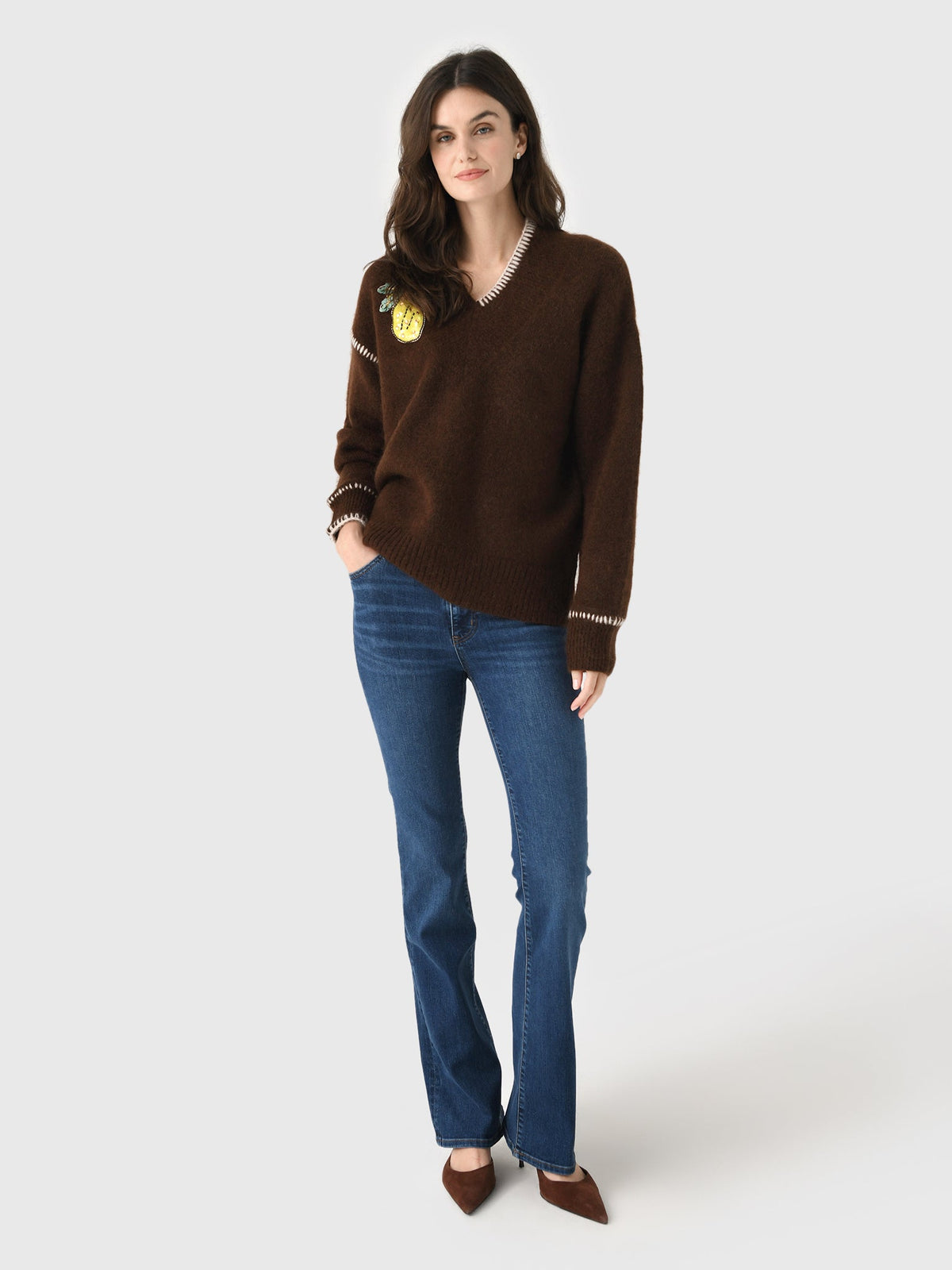 Alemais Women's Fredo V-Neck Sweater