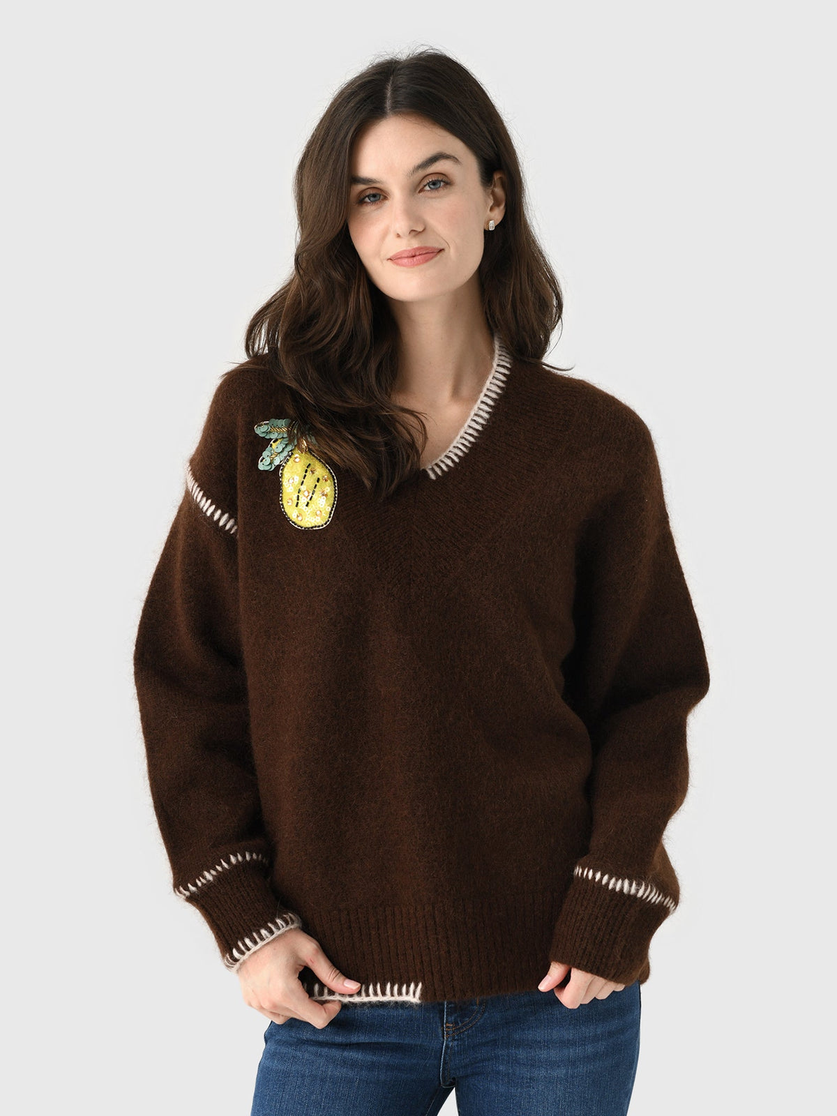 Alemais Women's Fredo V-Neck Sweater