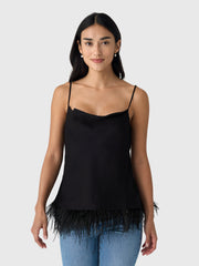 ALC Women's Eliza Feather Trimmed Camisole Top