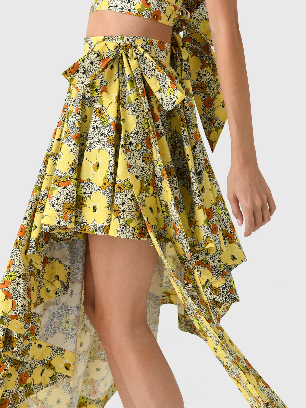 Alemais Women's Orange Blossom Asymmetric Skirt
