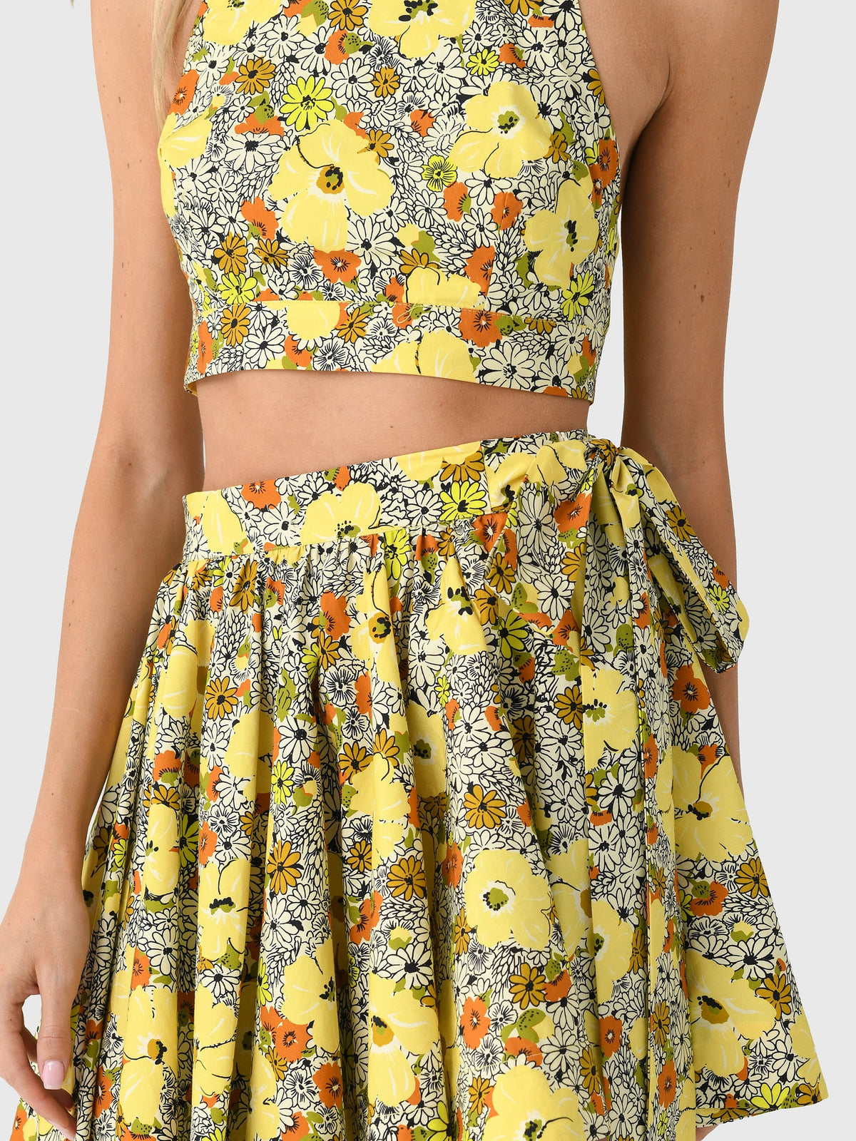 Alemais Women's Orange Blossom Asymmetric Skirt